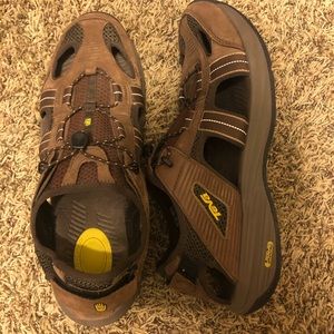 Men’s Teva Shocpad Brown Sandals Mens Shoes